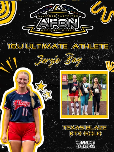 Connect Sports athlete highlight social media post