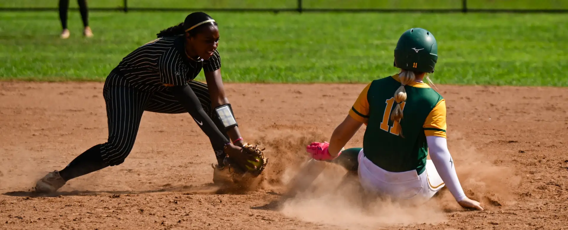 Athletes at a Connect Sports softball event