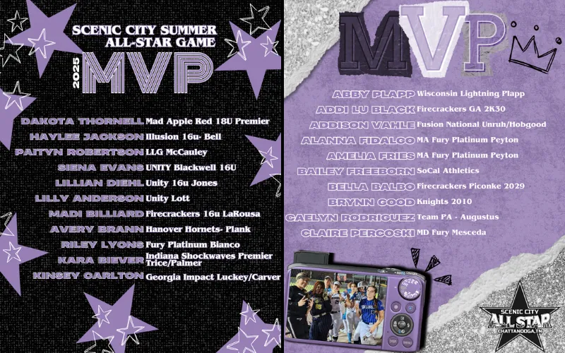 Scenic City All Star Games MVP athletes
